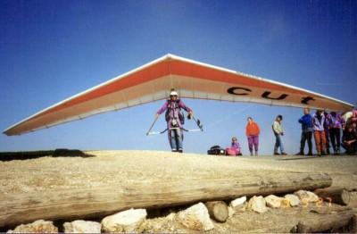 Hang glider : Bullet Cut ; Manufacturer : Drachenbau Guggenmos