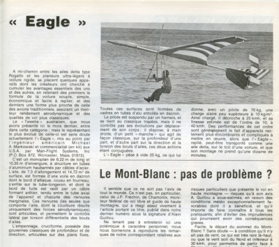 Hang glider  Eagle Man-Flight