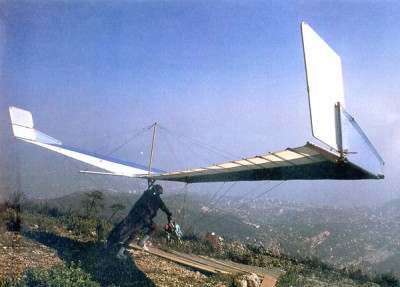 Hang glider : Fledgling 3 ; Manufacturer : Manta Products