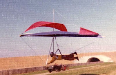 Hang glider : Mk2 Splitwing Circa ; Manufacturer : Tony Prentice