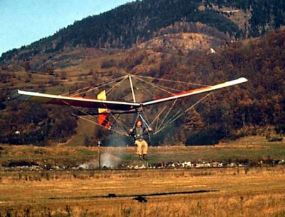 Hang glider : Quicksilver ; Manufacturer : Cronk Gygax