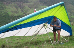 Hang glider : Sonic ; Manufacturer : Moyes