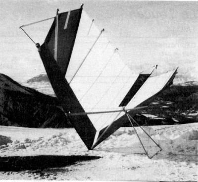 Hang glider : Tornado ; Manufacturer : Noin